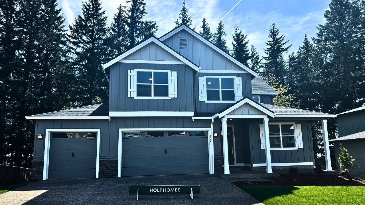 3,310+ sq ft 3317 plan with Holt Homes in Camas Washington | The Glades at Green Mountain
