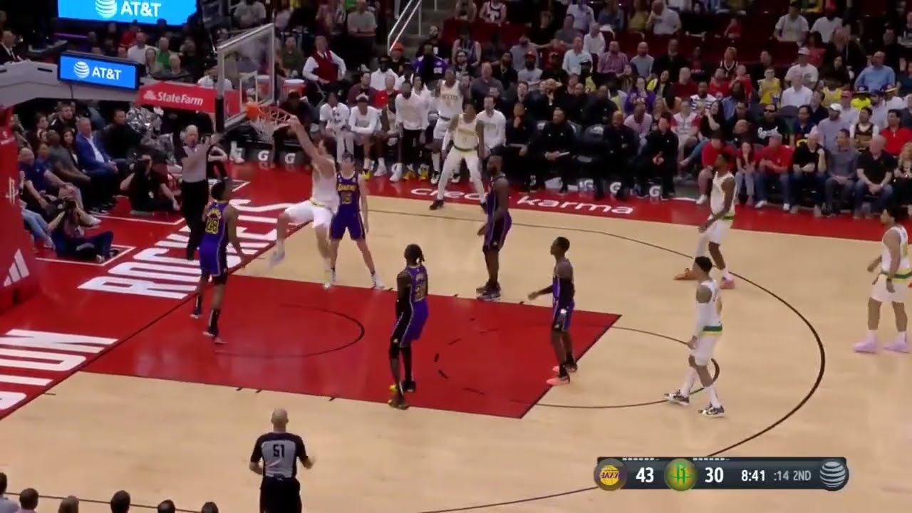 Alperen Sengun Hits Hachimura with A Hesi And Makes Him Look Foolish Then Gets The And 1 Dunk On Rui