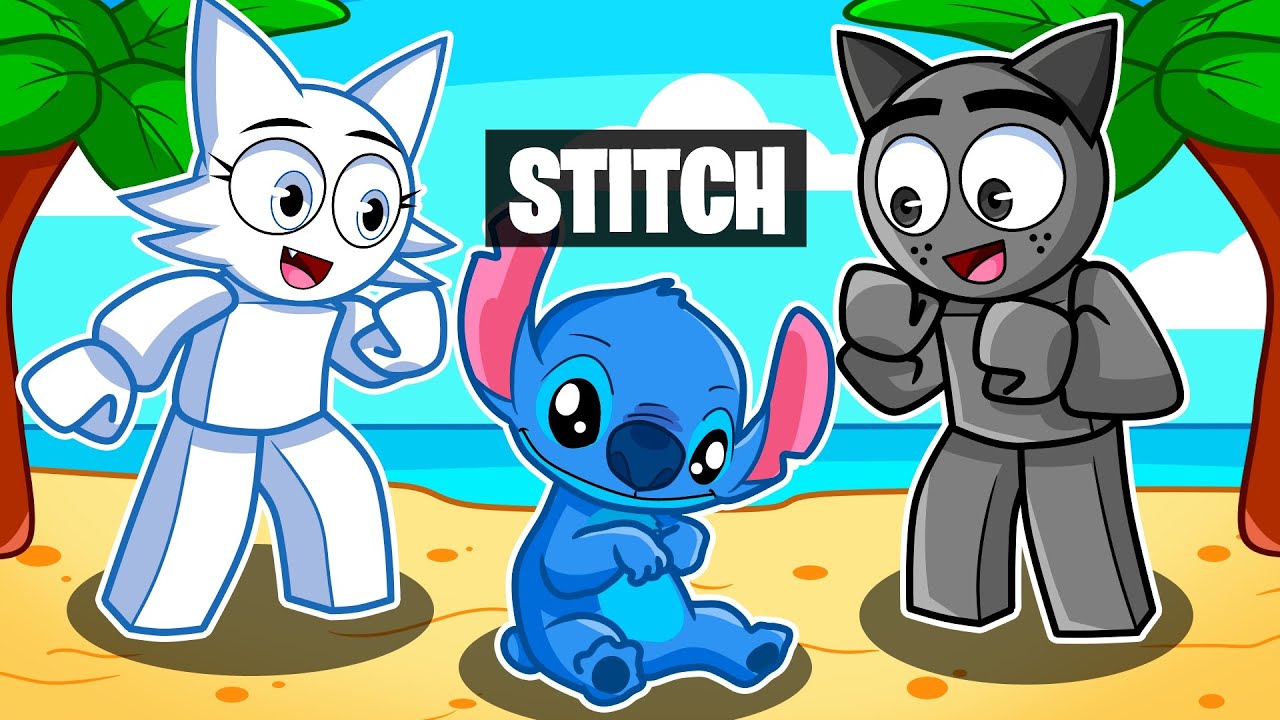 ¡GRAY Adopta a STITCH en Roblox! (sprunki)