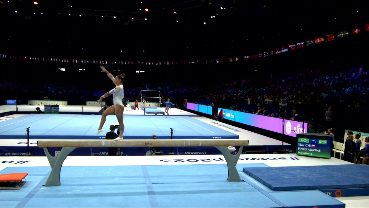 PINTO ADASME Makarena (CHI)_2023 Artistic Worlds, Antwerp (BEL)_Qualifications_Balance Beam