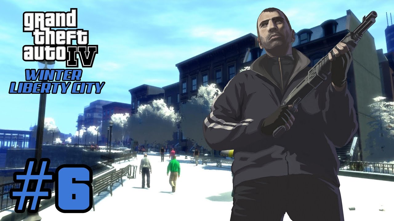 #Shorts Grand Theft Auto 4: Winter Liberty City - Зимняя Охота #6 (100%)