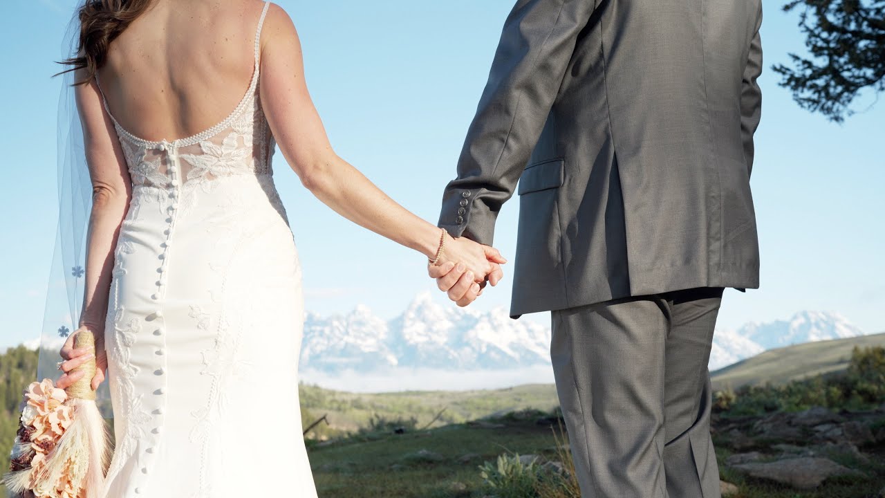 Elopement at the Wedding Tree, Grand Teton National Park