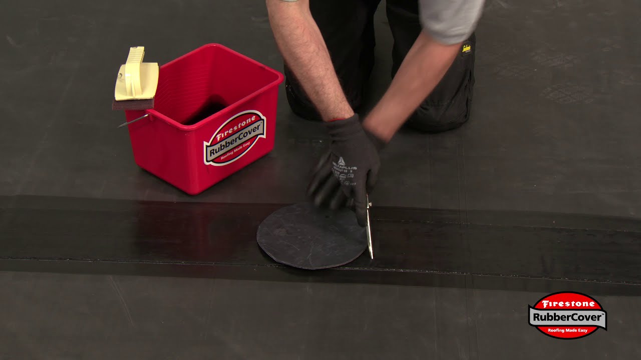 RubberCover - aplikácia záplaty pri presahoch krycej pásky