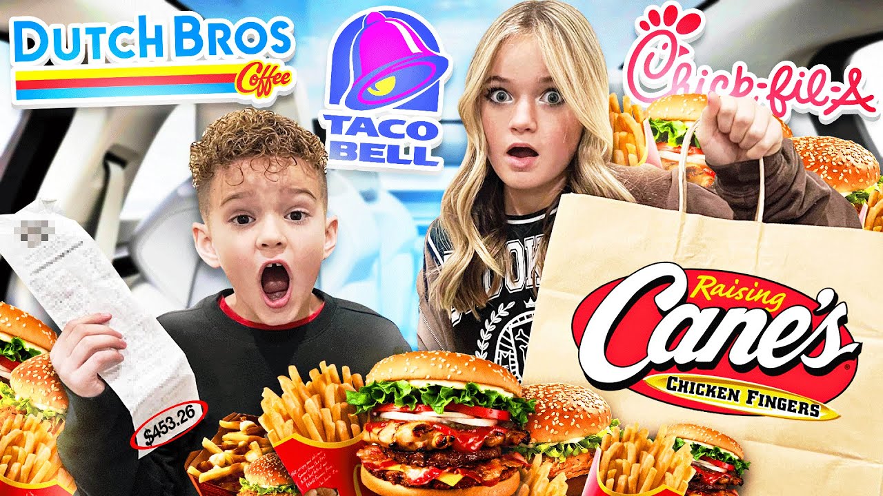 Letting The Person in FRONT of Us DECIDE what we EAT for 24 HOURS!