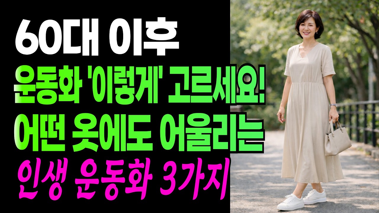 실패 없는 운동화 선택 가이드! 60대 이후 운동화 ‘이렇게’ 고르세요! 어떤 옷에도 어울리는 인생 운동화 3가지 #시니어패션 #중년코디 #60대패션 #60대운동화추천