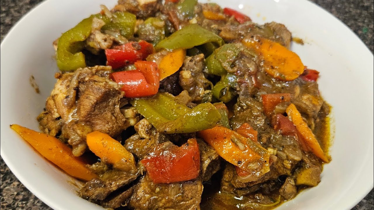 Brown Stew Chicken (Jamaican Style)
