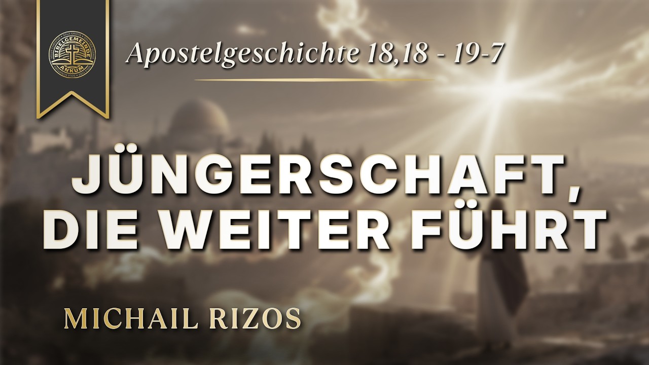 Apg. 18,18-19,7 - Jüngerschaft, die weiter führt - Michael Rizos