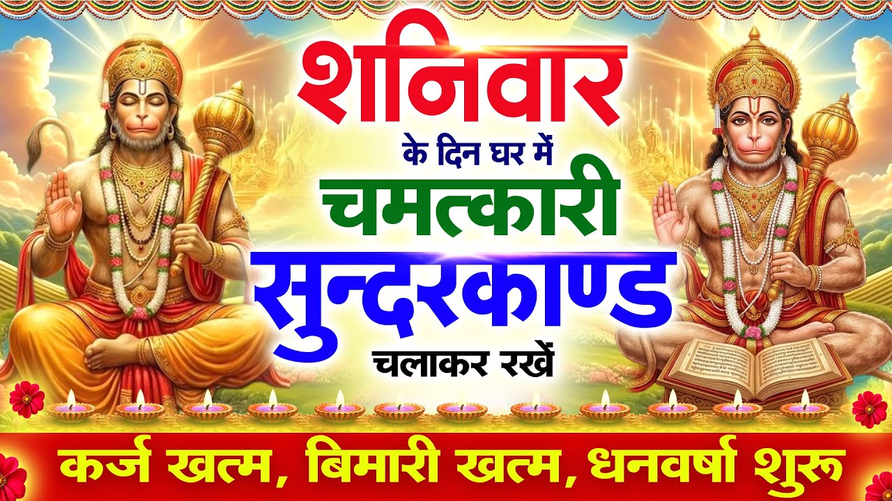 शनिवार के दिन सुन्दरकाण्ड घर में चलाकर रख दो बीमारी खत्म, कर्ज खत्म, धनवर्षा शुरू #sundarkandpath