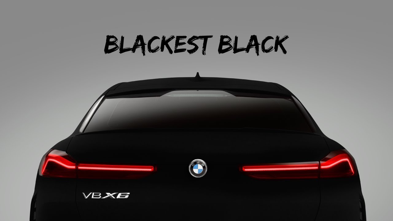 Invisible BMW VBX6 | Blackest black painted car ever