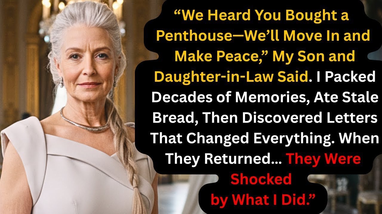 “We Heard You Bought a Penthouse—We’ll Move In and Make Peace,” My Son and Daughter-in-Law Said.