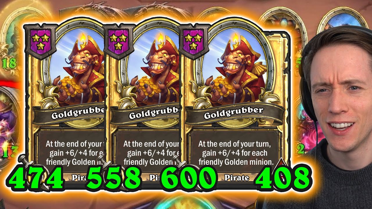 Five Golden Goldgrubbers Is UNSTOPPABLE! Hearthstone Battlegrounds