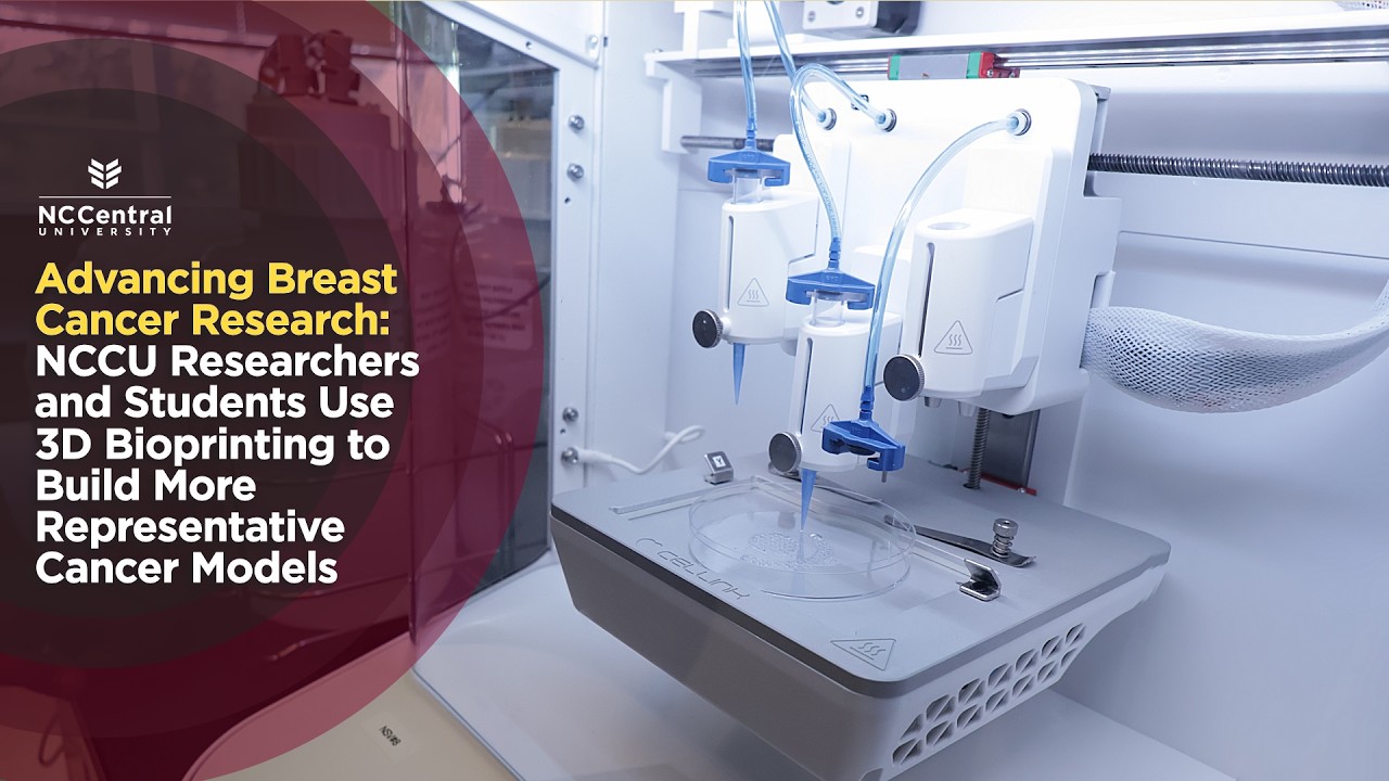 #NCCUInTheNews | Researchers Use 3D Bioprinting to Advance Breast Cancer Research | Spectrum News 1