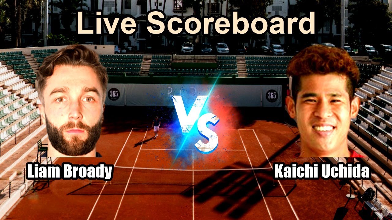 Liam Broady vs Kaichi Uchida Live Score - ATP Challenger Miyazaki, Japan Men Singles