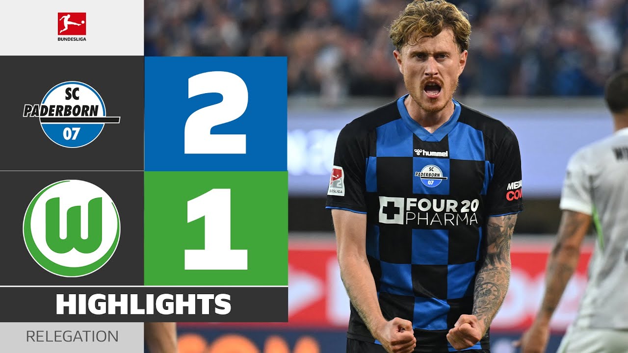 EXTRA-TIME Relief! Paderborn promoted! | SC PADERBORN - VFL WOLFSBURG | Highlights | Relegation