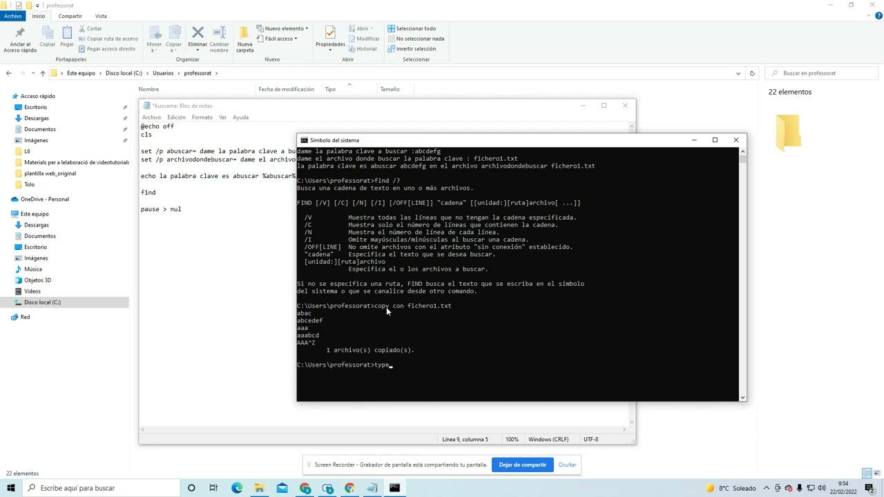 MSDOS:  archivo 