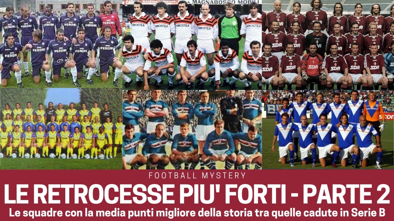 Serie A, le RETROCESSE più forti: parte 2, le migliori a essere scese in B