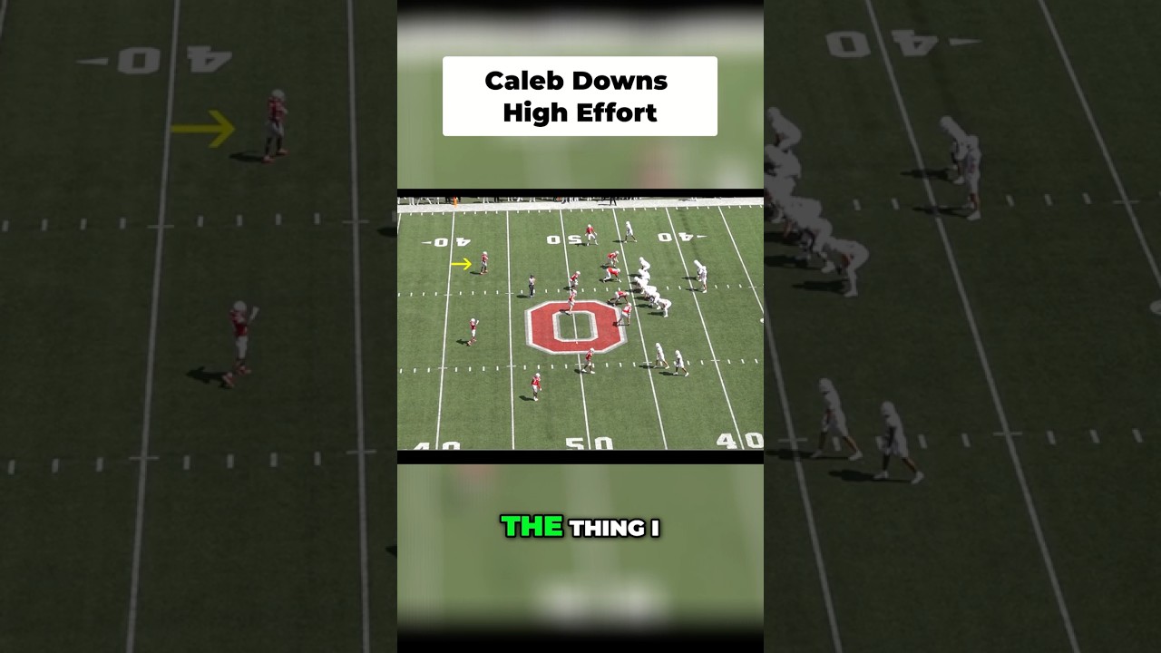 Caleb Downs' motor NEVER stops 