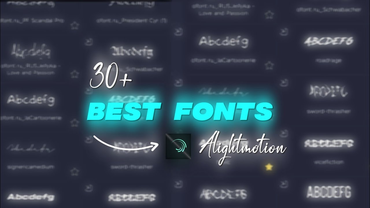 30+ Popular fonts for edit || fonts pack | Dafont.. 🔰