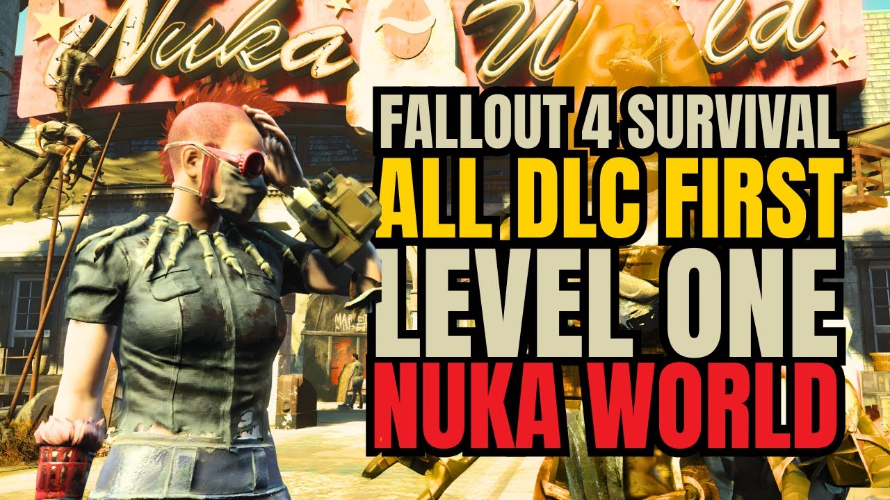 Fallout 4 Survival: Level One Nuka World | Melee (and Explosives) Only | EP.05 - Galactic Moan