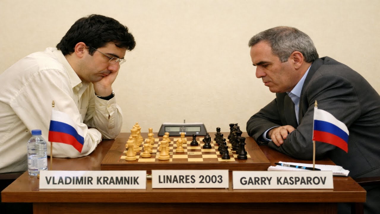 Vladimir Kramnik vs Garry Kasparov • Linares ( Spain ). 2003
