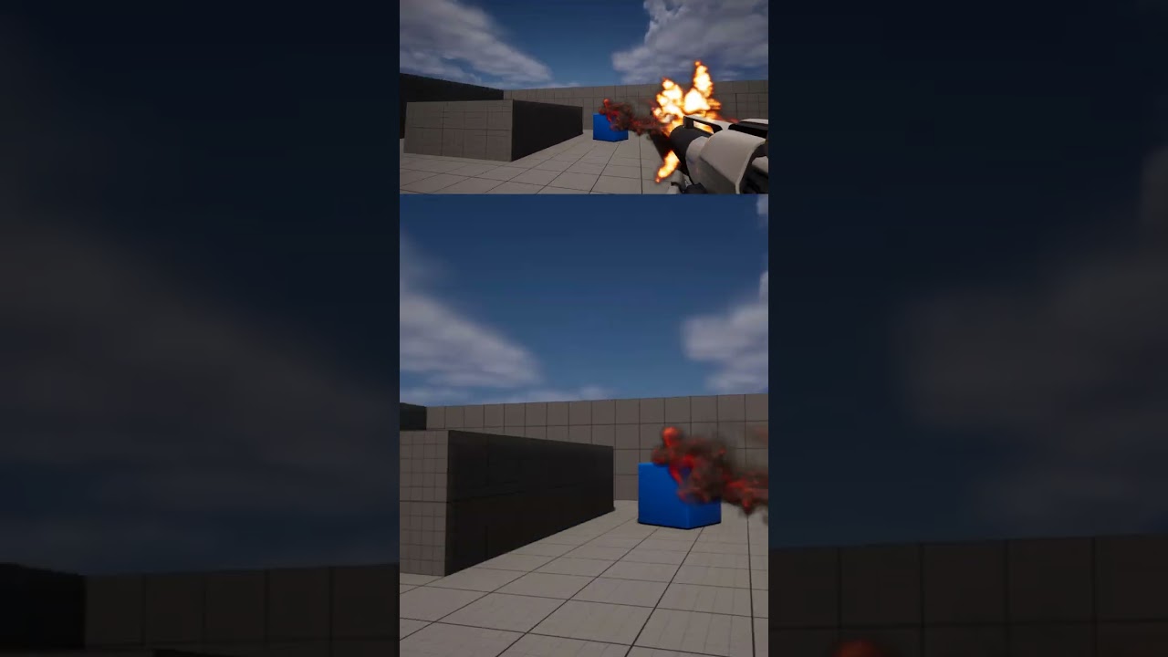 Fluid Explosion on Projectile Hit in UE5.2 Niagara Tutorial | Download Files