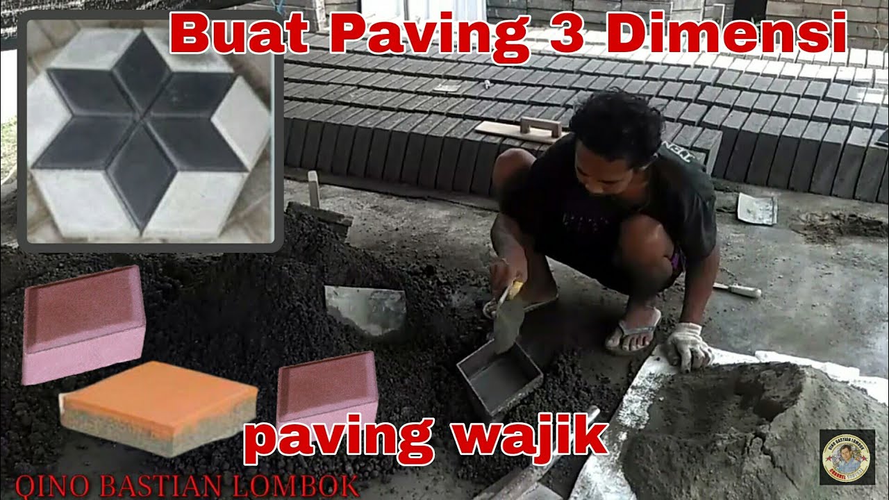 Cara Pembuatan Paving Block 3 Dimensi