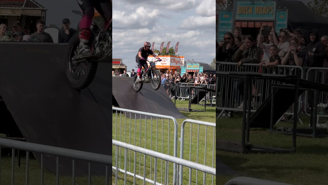 Up Close with a Trials Bike Stunt Display 🏍️🔥