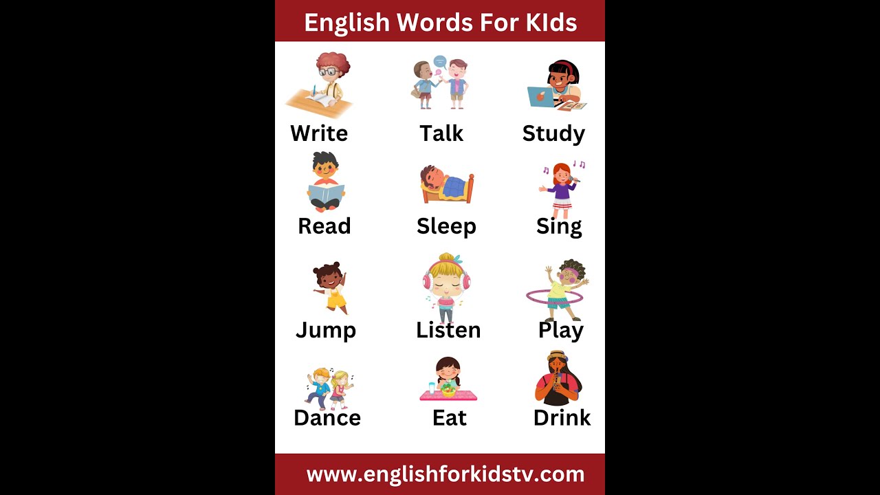 Basic English Words for Kids || Vocabulary Words for Kids || Simple English Words for Daily Use