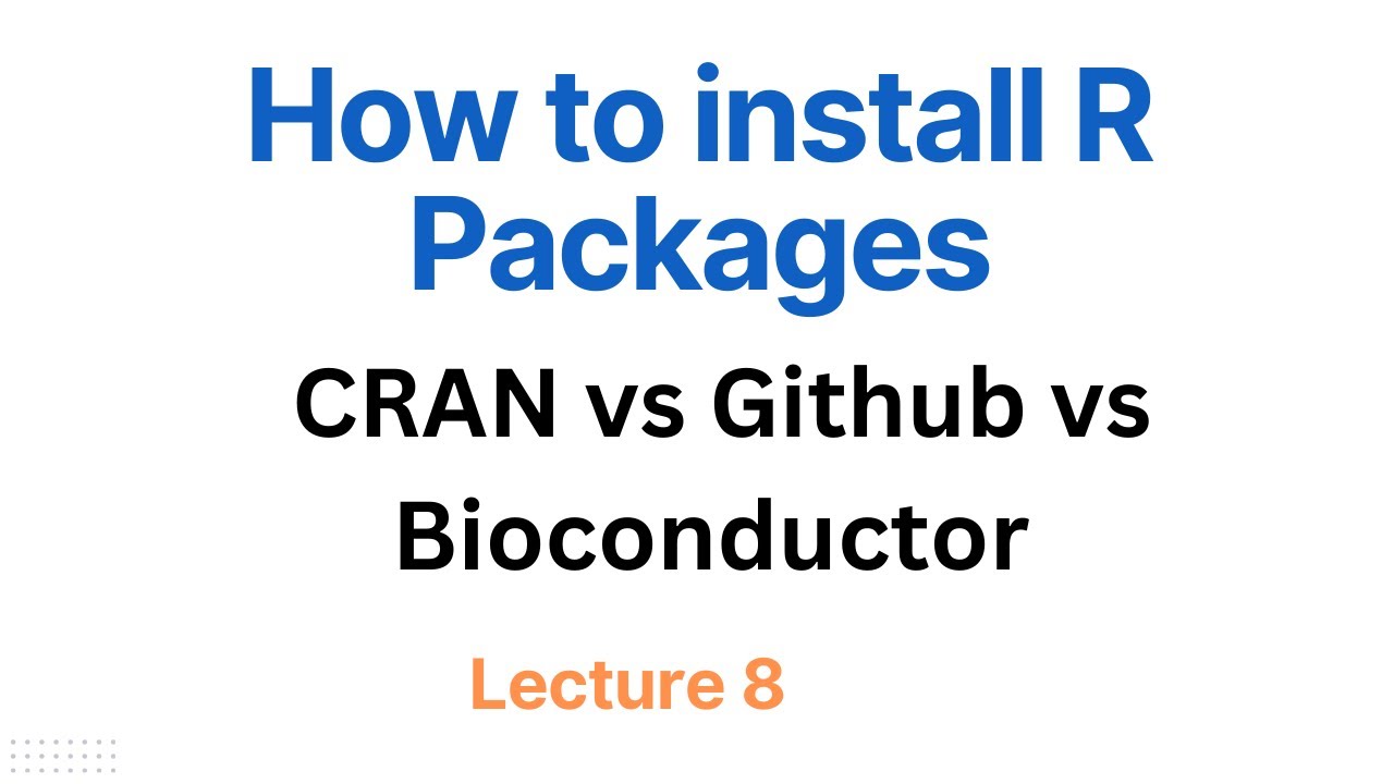 How to Install R Packages: CRAN vs Bioconductor vs GitHub|Beginner’s Guide to R Packages|