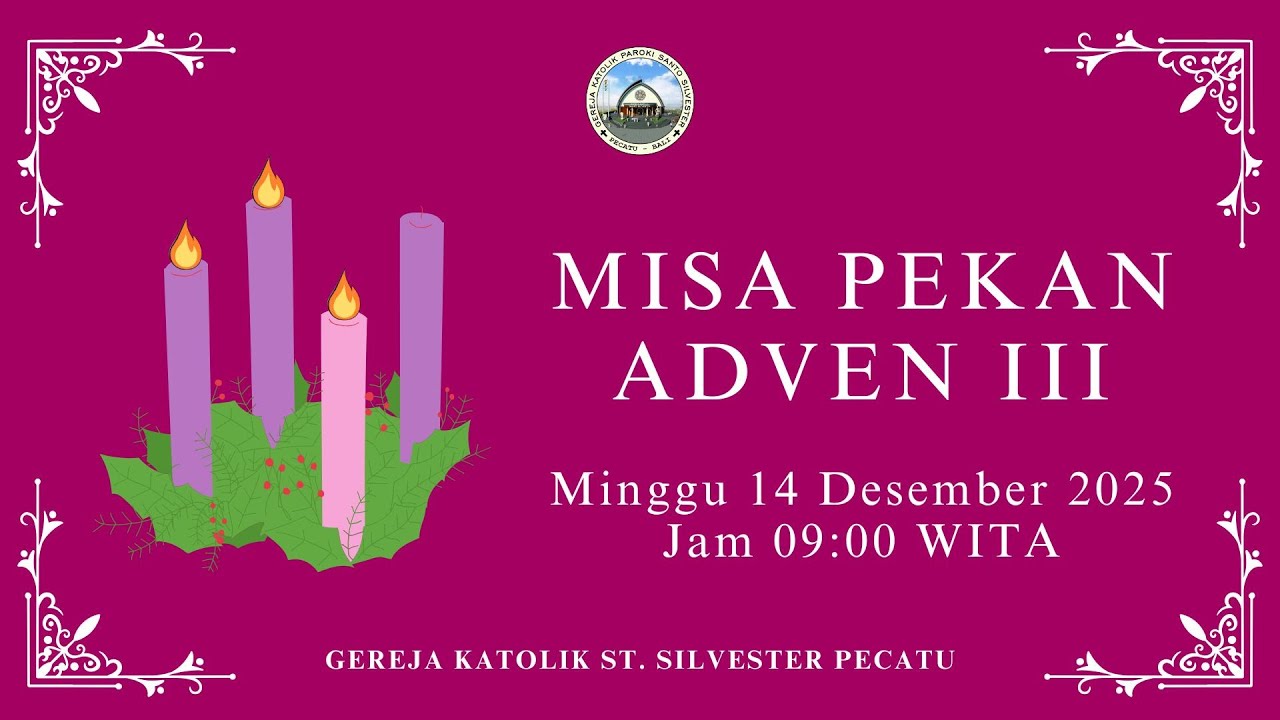 LIVE STREAMING MISA HARI MINGGU ADVEN IIi