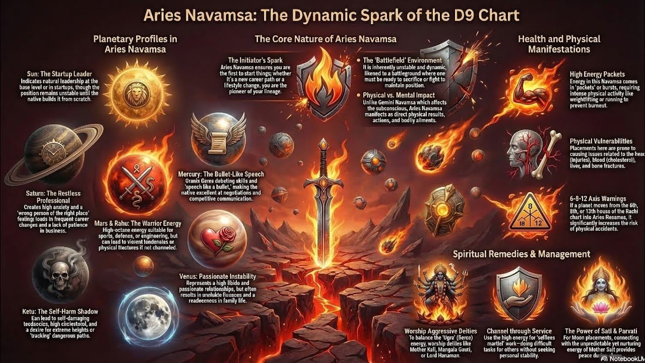 Aries Navamsa | D9 and Navamsa Prediction | Jaimini and Vedic Astrology
