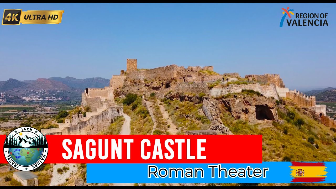 Discover SAGUNT CASTLE and ROMAN Theater | Spain | 4k UHD