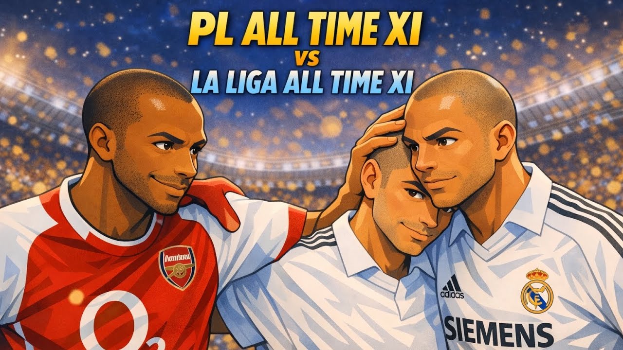 PREMIER LEAGUE ALL TIME XI VS LA LIGA ALL TIME XI