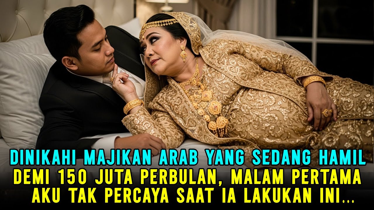 Dinikahi janda Arab 55 tahun yang sedang hamil besar‼️ Malam pertama, aku kaget saat ia lakukan ini…