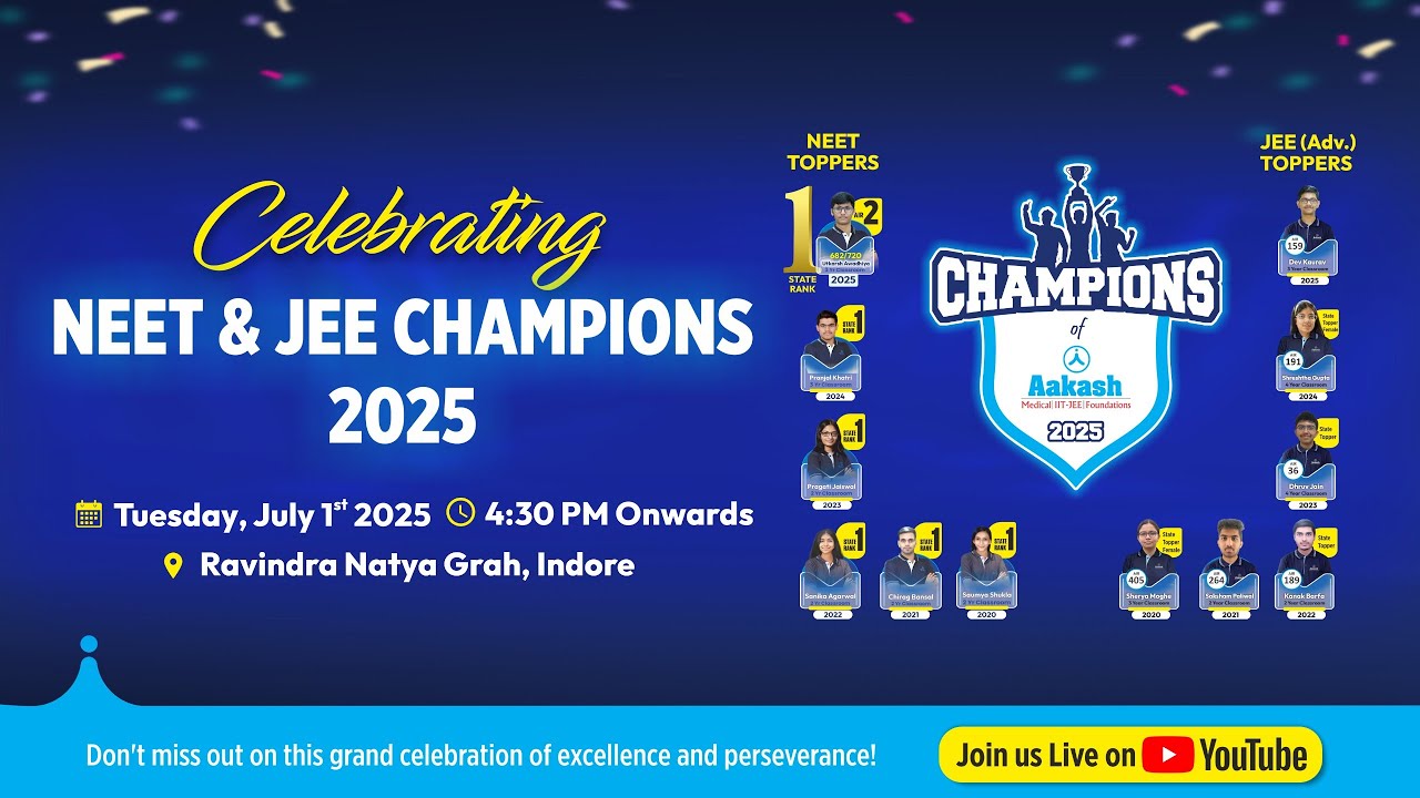 🏆 NEET & JEE 2025 Result Celebration Indore | Champions of Aakash 🎉 @AakashEducation