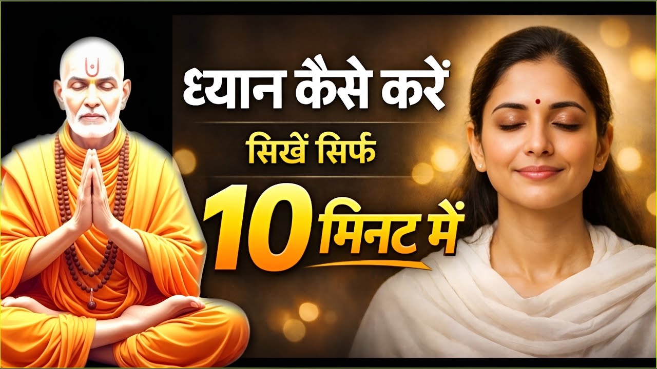 ध्यान कैसे करे | सिखे सिर्फ 10 मिनिट मे | Meditation for Beginners | Paramhansa Yogananda |
