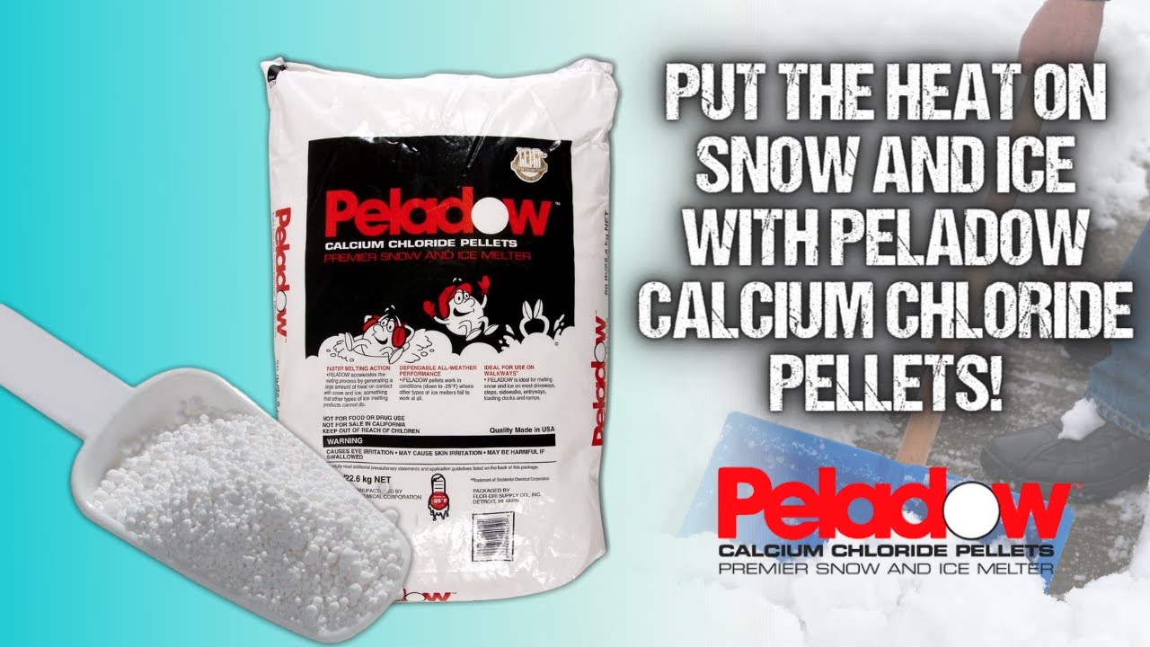Peladow Premier Calcium Chloride Pellets, Snow & Ice Melter