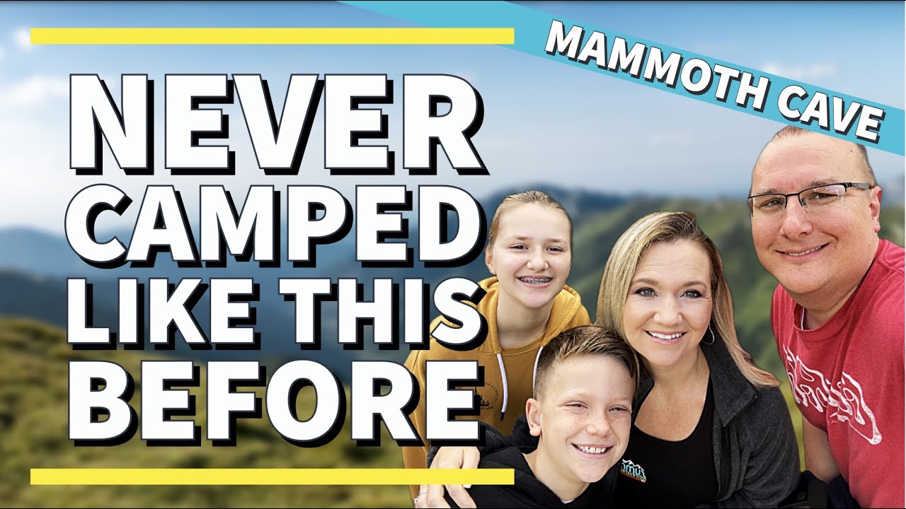 I crashed the camper on the way to Mammoth Cave, but we still got there to explore!