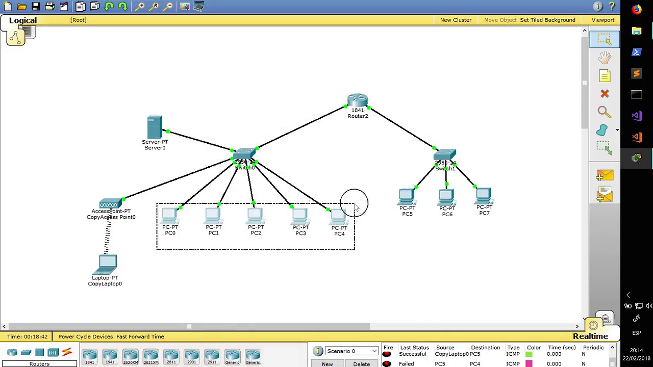 Conectar dos redes por router - Cisco Packet Tracer