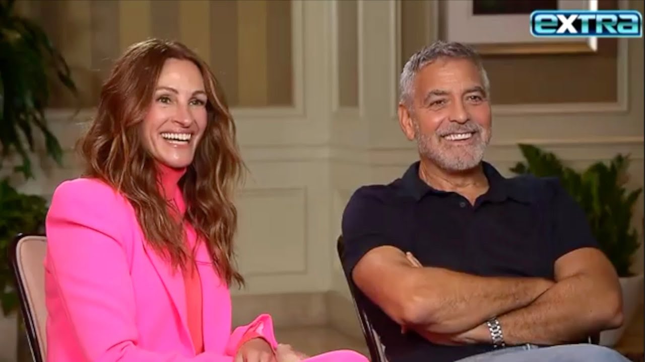 Watch George Clooney PRANK Julia Roberts During 'Ticket to Paradise' Press Day (Exclusive)
