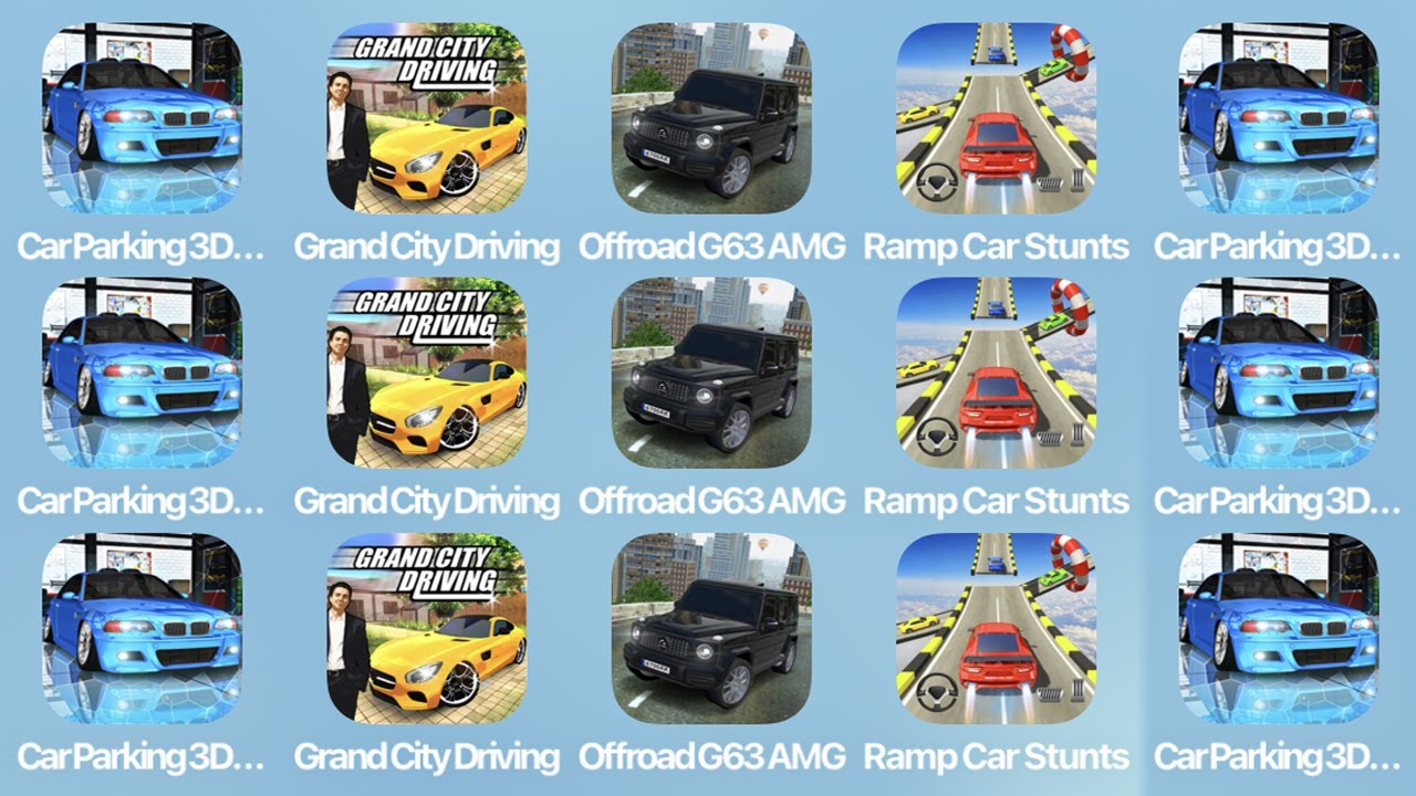 Car Parking 3D, Grand City Driving, Offroad G63 AMG and More Car Games iPad Gameplay