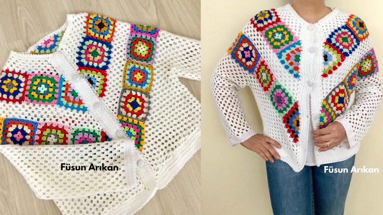 ARTAN İPLERLE BAHARLIK /YAZLIK TIĞ İŞİ ÖRGÜ HIRKA