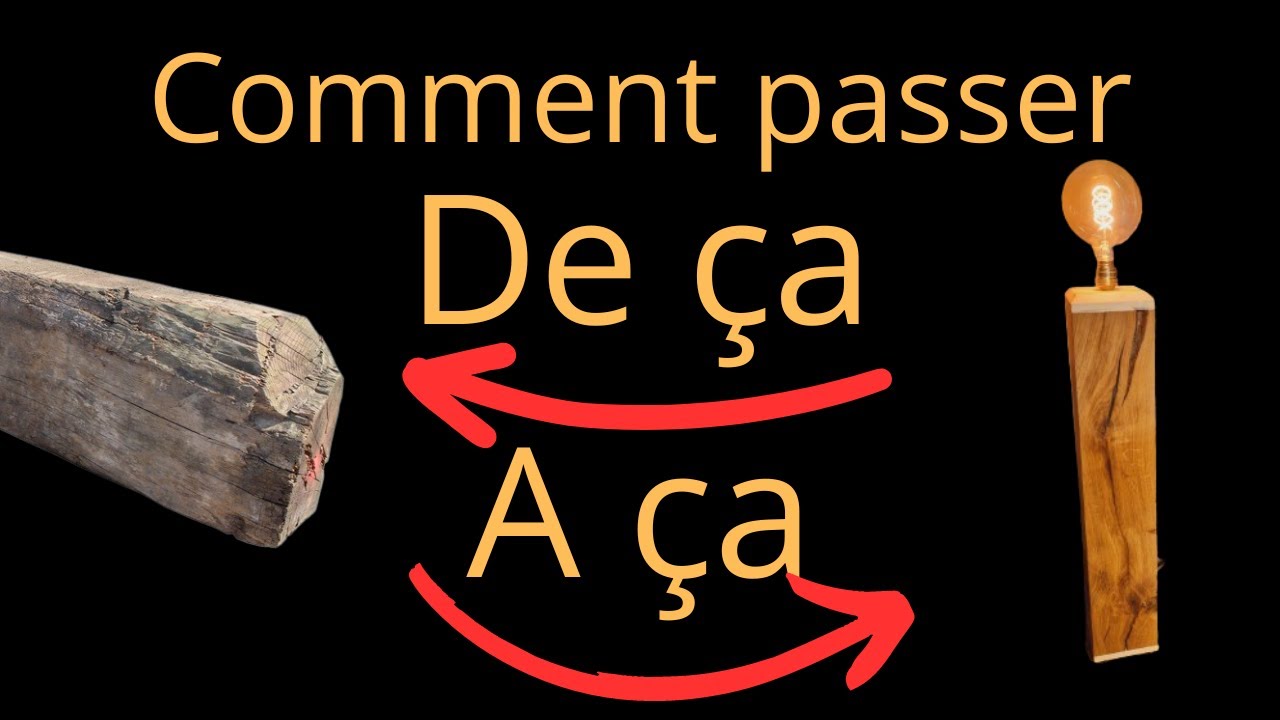 comment fabriquer une lampe à partir d'une vieille poutre de chêne