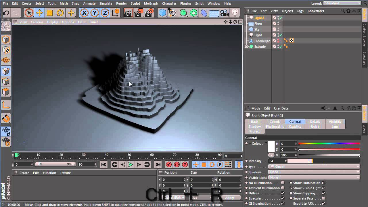 51. Видеотуториал по Cinema 4d: Edge To Spline