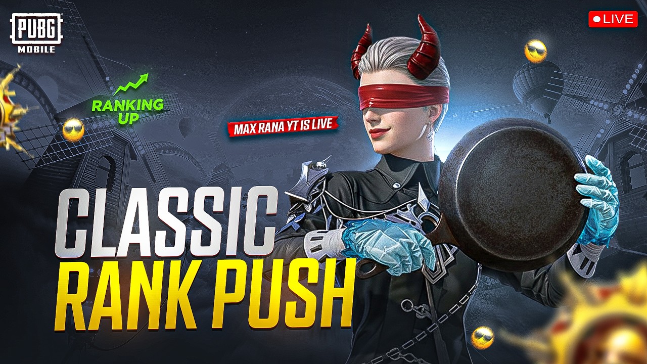 GIVE ME HARD CHALLENGES 😈😈 PUBG MOBILE LIVE CLASSIC RANK PUSH😈🔥 |  #maxranayt #pubgmobile #live