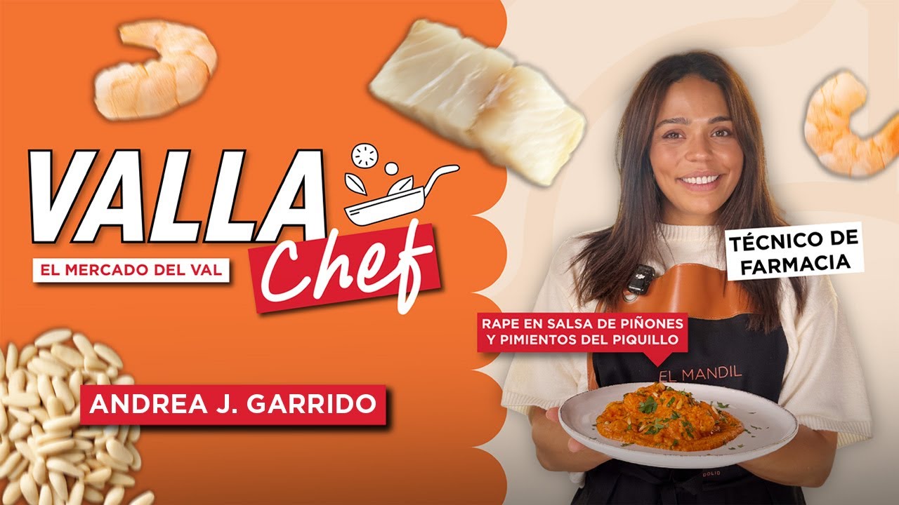 VallaChef! | #Receta RAPE EN SALSA DE PIÑONES Y PIMIENTOS DEL PIQUILLO, por Andrea J. Garrido 🐟👩🏽‍🍳