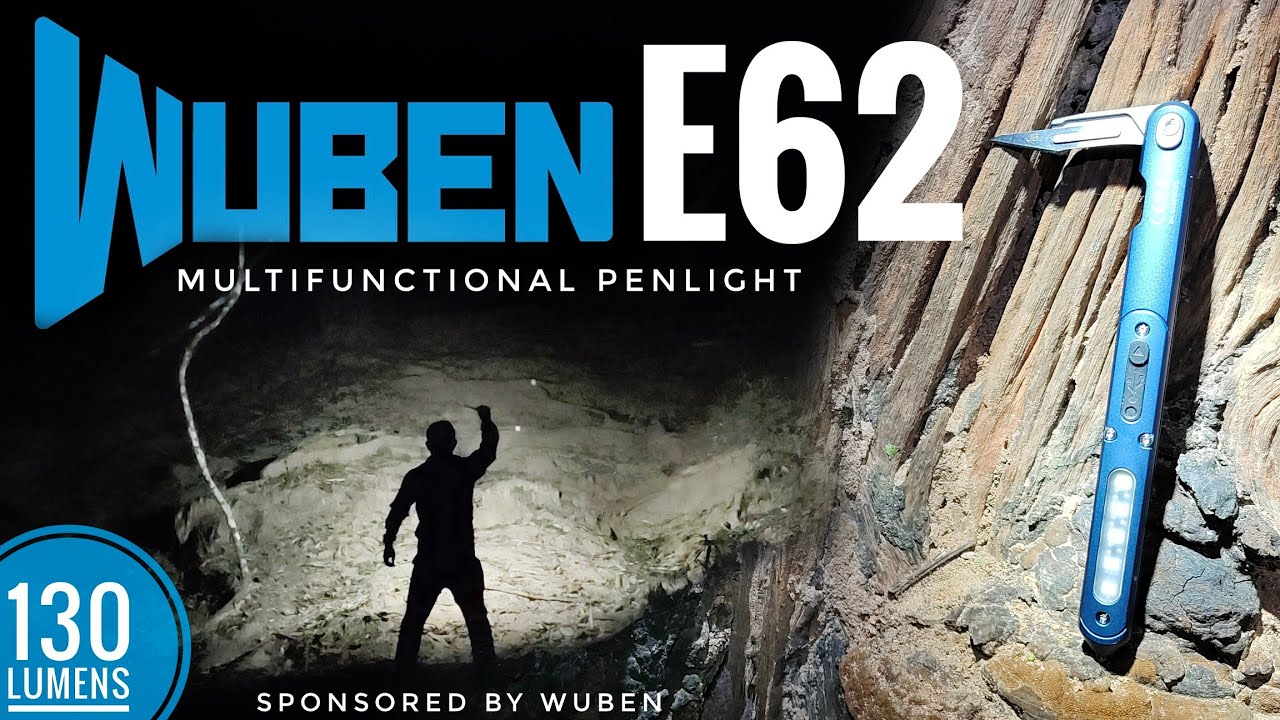 WUBEN E62 USB Rechargeable Max 130 lumens EDC Penlight 3-in-1 Tactical Pen