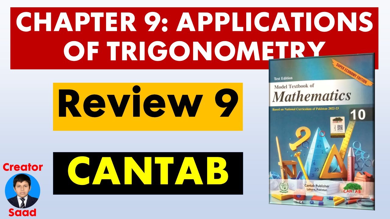 Chapter 9: Applications of Trigonometry | Review 9 | Class 10 Maths | Cantab | Federal Board