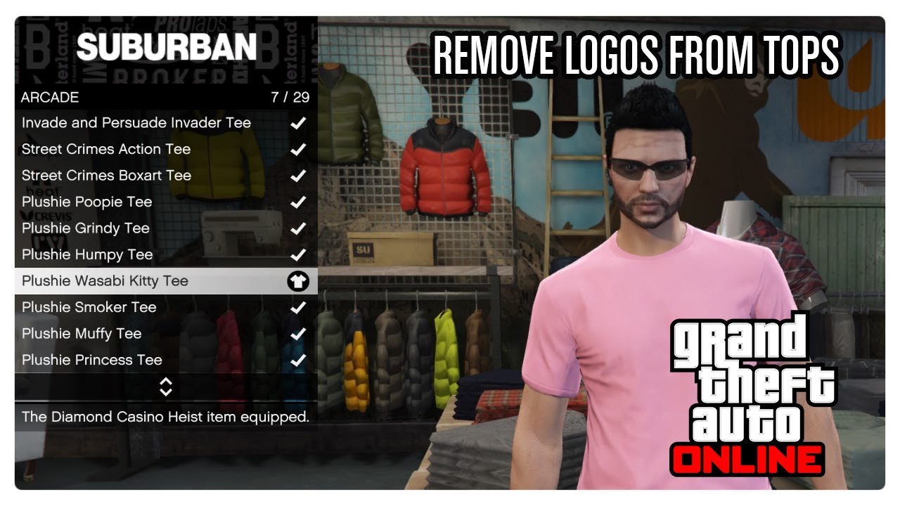 GTA Online - Remove Logos from Tops