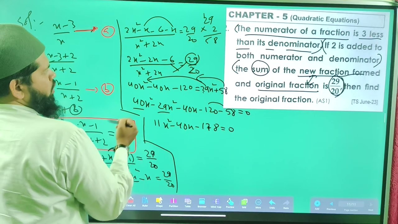 📏Quadratic Equations LAQ 5| Class 10 Maths | TS Board & CBSE | #moinsir #cbscmaths 